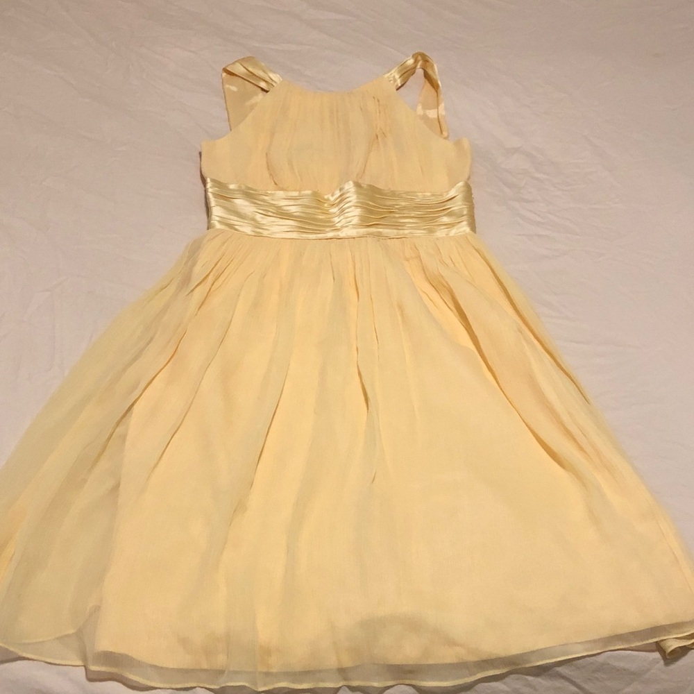 Muggy London Silk Yellow Cocktail dress size 6